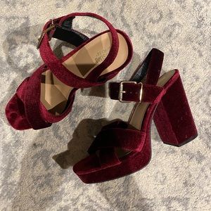 Target brand deep velvet heels